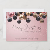 Elegante zakelijke zakelijke kerstvakantie Kaart (Voorkant)