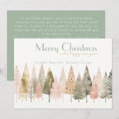 Elegante zakelijke zakelijke kerstvakantie Kaart (Voorkant / Achterkant)