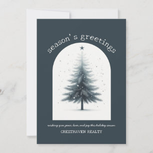 Elegante zakelijke zakelijke kerstvakantie Kaart