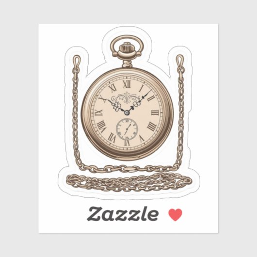 Elegante  zakhorloge Sticker (Vel)