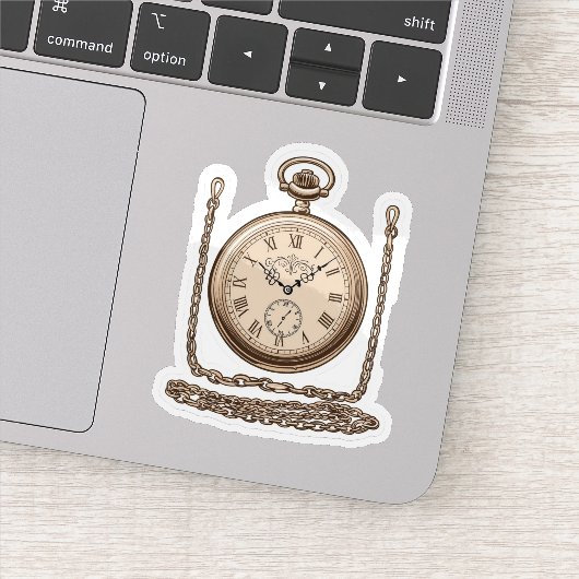 Elegante  zakhorloge Sticker (Detail)