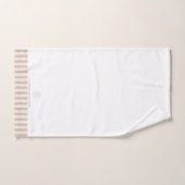 Elegante Zand Dollar Stripes Familienaam Bad Handdoek (Handdoek)