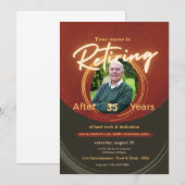 Elegante  zazzle pensioenuitnodigingen kaart (Voorkant / Achterkant)