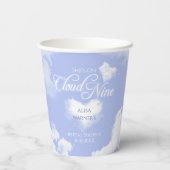 Elegante Ze is op Cloud Nine Bruiloft Feest Papieren Bekers (Achterkant)