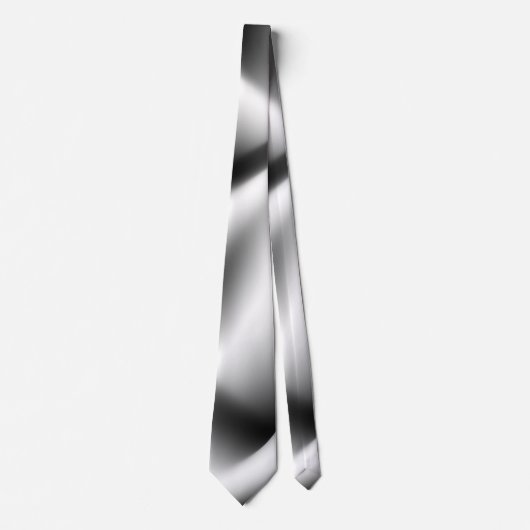 Elegante zebra abstract zwart en wit stropdas (Voorkant)