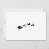 Elegante Zebra Kerstfeest Uitnodiging (Achterkant)