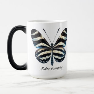 Elegante zebra lange vleugel vlinder wrap  magische mok