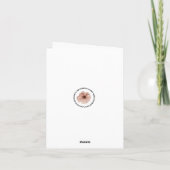 Elegante Zebra met Flower Crown Birthday Kaart (Achterkant)