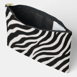 Elegante zebra patroon accessoire tas stijlvolle o