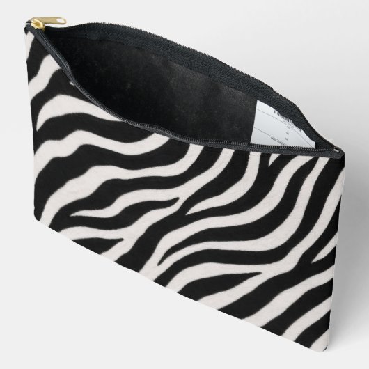 Elegante zebra patroon accessoire tas stijlvolle o (Open)