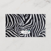 Elegante Zebra Stripe Wedding Place Card Plaatskaartje (Achterkant)