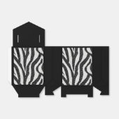 Elegante zebraprint cadeaudoos bedankdoosjes (Uitgevouwen)