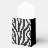 Elegante zebraprint cadeaudoos bedankdoosjes (Geopend)