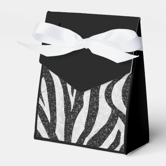Elegante zebraprint cadeaudoos bedankdoosjes (Voorkant Zijde)