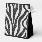 Elegante zebraprint cadeaudoos bedankdoosjes (Achterkant)