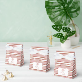 Elegante Zeekat Achtige Gestreepte Baby Shower I Bedankdoosjes