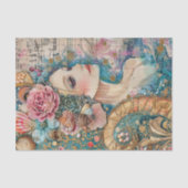 ELEGANTE ZEEMEERMIN DECOUPAGE TISSUEPAPIER (Voorkant)