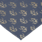 Elegante Zeemeermin Marine Metallic Gold Theme Par Tafelkleed (Gekanteld)