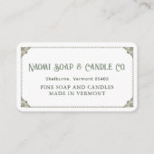 Elegante  zeep kaars behuizing Kaart rand (Voorkant)