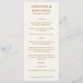 Elegante Zeepaard Bruiloftsmenu Nautilus Strand Menu (Achterkant)