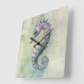Elegante Zeepaardje Wandklok (Hoek)