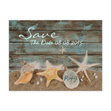 elegante zeeschelpen strand save the date