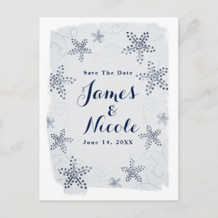 Elegante Zeester & Pailletten Strand Save the Date Aankondigingskaart