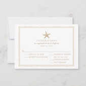 Elegante Zeester | Trouw RSVP (Voorkant)