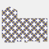 Elegante Zeevaart Koningsblauw en Wit Bedankdoosjes (Ongevouwen)