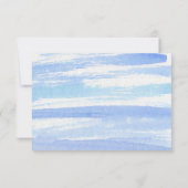 Elegante zeilboot bruiloft RSVP Kaart (Achterkant)