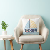 Elegante zeilboot Nautilus thema Jongens kamer dec Kussen (Stoel)