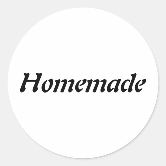 Elegante zelfgemaakte minimalist ronde sticker (Voorkant)