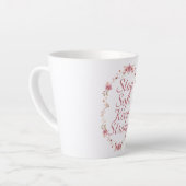 Elegante Zelfliefde en Weerbaarheid Spreuk Latte Mok (Linkerhoek)