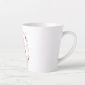 Elegante Zelfliefde en Weerbaarheid Spreuk Latte Mok (Rechts)