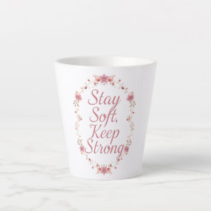 Elegante Zelfliefde en Weerbaarheid Spreuk Latte Mok