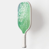 Elegante  Zen Mandala Rosette Groene tinten Pickleball Paddle (Links)