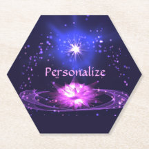 Elegante Zen Paarse Crystal Lotus Flower