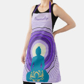 Elegante zen yoga meditatie gepersonaliseerde rook schort (Insitu)