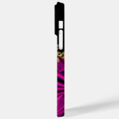 Elegante zijde Rich Roze Goud zwart Case-Mate iPhone Case (Achterkant / Links)