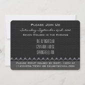 Elegante "Zijn & Zijn" uitnodiging voor vrijgezell (Achterkant)