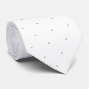 Elegante, zilver glinsterende kerst-sneeuwvlokken stropdas