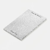 Elegante Zilver/Goud Aangepaste Opmerkingen Post-it® Notes (Schuin)