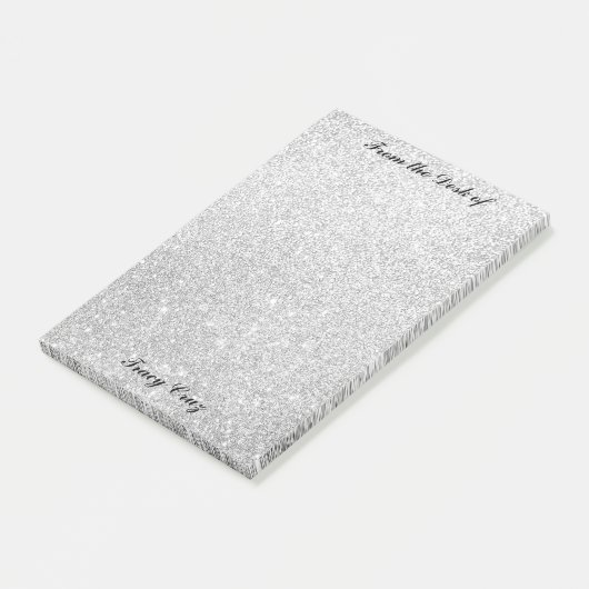 Elegante Zilver/Goud Aangepaste Opmerkingen Post-it® Notes (Schuin)