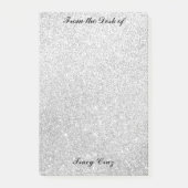 Elegante Zilver/Goud Aangepaste Opmerkingen Post-it® Notes (Voorkant)