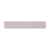 Elegante Zilver Roze Minimaal Modern Uitnodigingen Wikkel (Vlak)