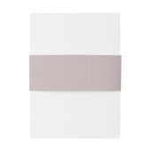 Elegante Zilver Roze Minimaal Modern Uitnodigingen Wikkel (Achterkant Voorbeeld)