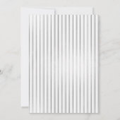 Elegante zilveren ananas bruiloft uitnodiging (Achterkant)