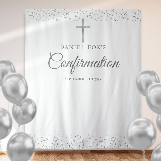 Elegante zilveren bevestigingsfotobehang wandkleed