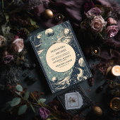 Elegante zilveren blauwe tarot bruiloft kaart