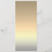 Elegante Zilveren Bruiloft Menu (Achterkant)